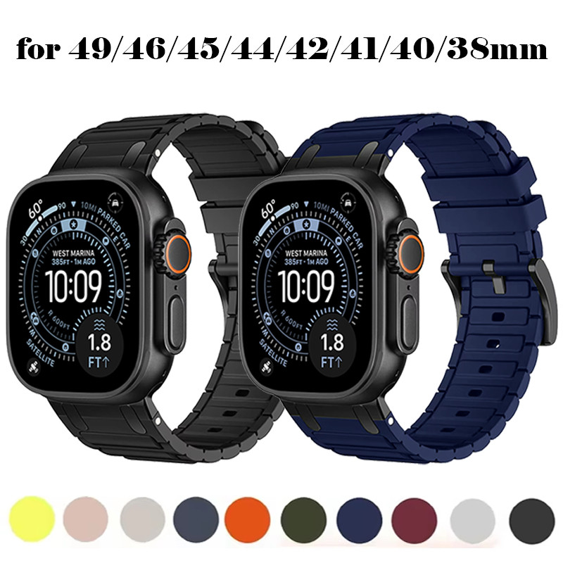Dây Đeo Silicon Cho Apple Watch Ultra / SE 3 2 Series 11 10 9 8 7 6 IWatch 49 46 45 44 42 41 40 38mm