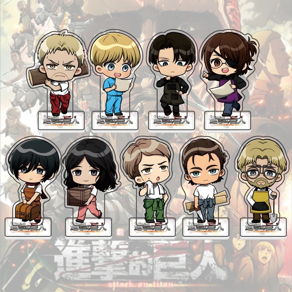 Mô Hình Acrylic Standee Attack on Titan AOT Anime Model Acrylic  Eren Levi Mikasa Armin
