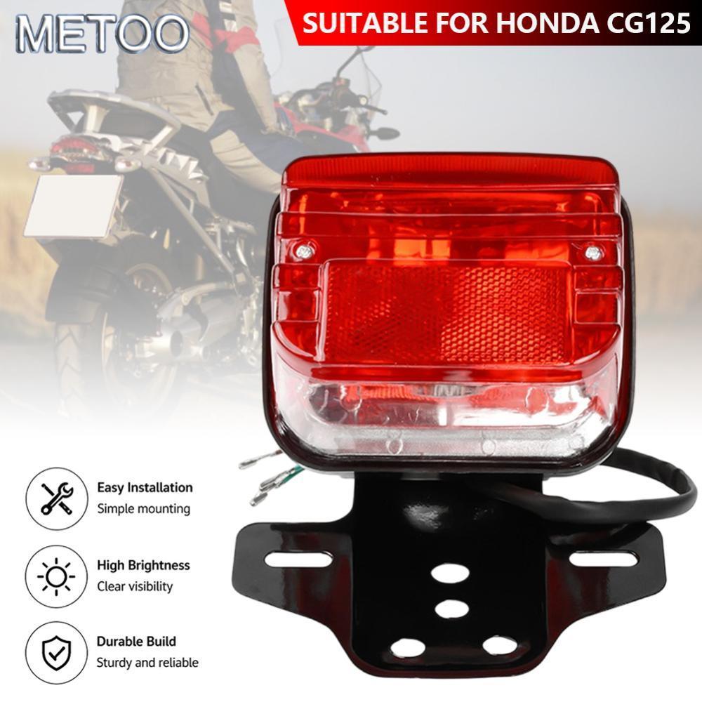 MT LED Xe Máy Phanh Đuôi Đèn Hội Cho Xe Honda CG125 ZJ125 CG ATV Đèn Sau Phụ Kiện Thay Thế