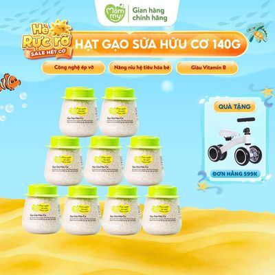 Combo 9 hũ gạo sữa Mămmy chuyên dùng nấu cháo ăn dặm cho bé từ 6 tháng 140gr/ hũ