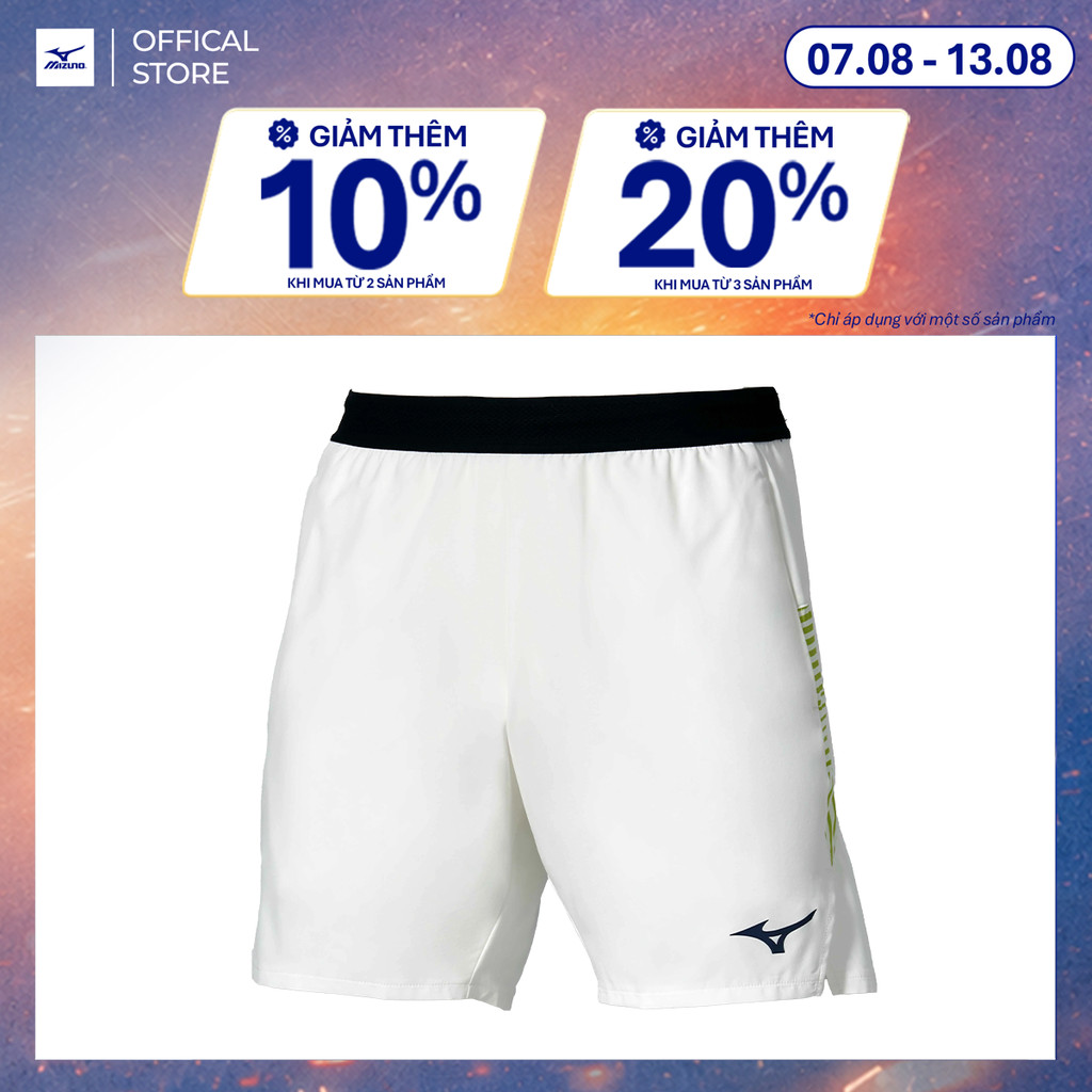 Quần Tennis NAM STRAGAZER 7 INCHES AMPLIFY SHORT - Trắng Vàng 62GBD00174