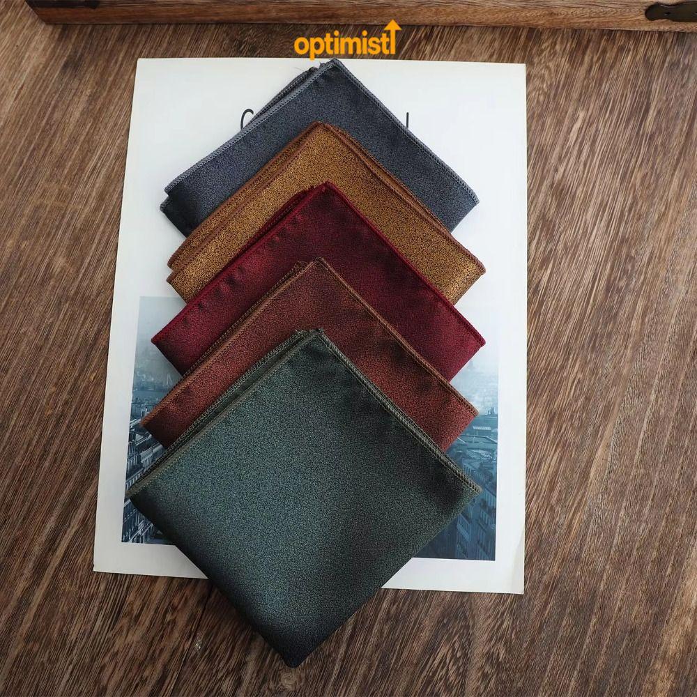OPTIM Pocket Square, Retro Tone Square Shape Men Handchief, Classic Polyester Màu Trơn Nam Túi Vuông