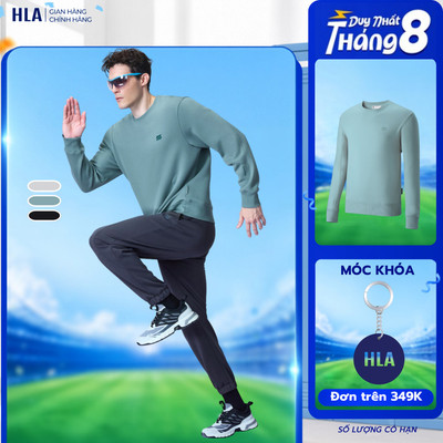 [BST THU ĐÔNG] Áo Sweater Thu Đông Nam Dài Tay HLA Sportsday – Áo dạng Hoodie Co Giãn Thoáng Khí