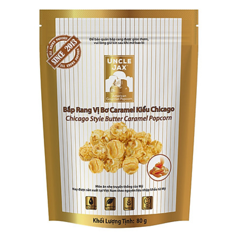 Bắp rang Uncle Jax vị bơ caramel 80g - 70024