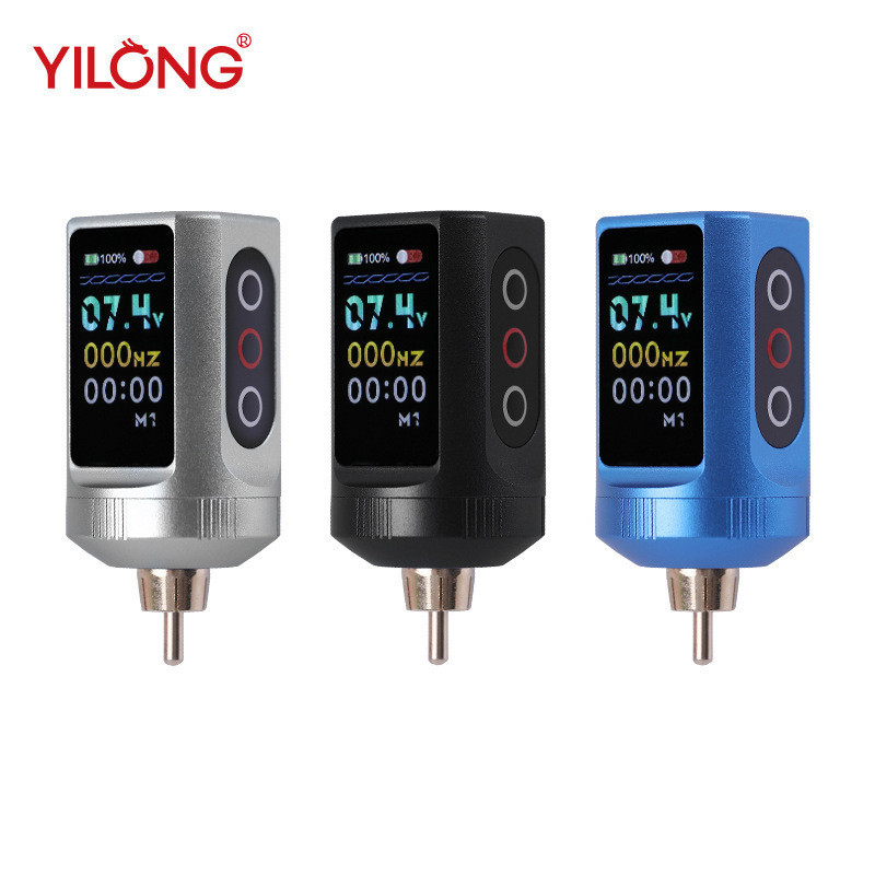 Allosaurus Máy Xăm Không Dây Nguồn Điện Di Động Màn Hình Màu Mini Điện Tích Hợp Màn Hình Hiển Thị Kỹ