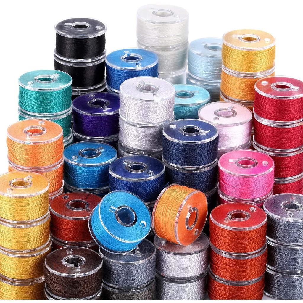 144 Miếng Bobbins Chỉ May Bobbins Tương Thích Với Brother / Babylock / Janome / Elna / Singer Máy Th