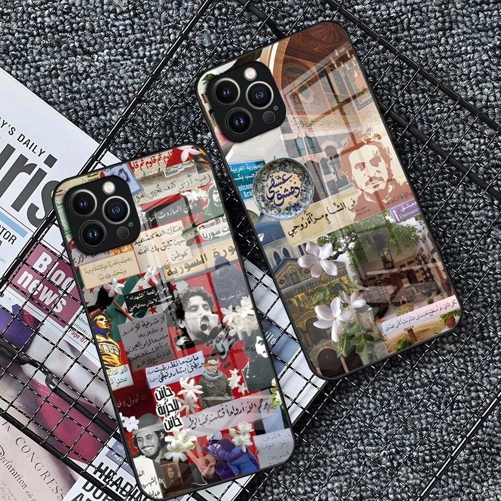 BK-1 Syria Cờ Syria Ốp Lưng Điện Thoại IPhone 18 16 15 14 Pro 11 13 12 Mini XS XR Max 6 8 7 Plus SE 