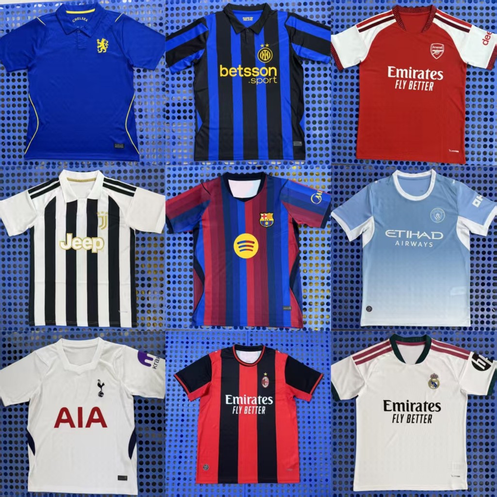 2627 Game Season Club Fan Edition King Mahjong Barcelonaman City Juve Sân khách Áo bóng đá
