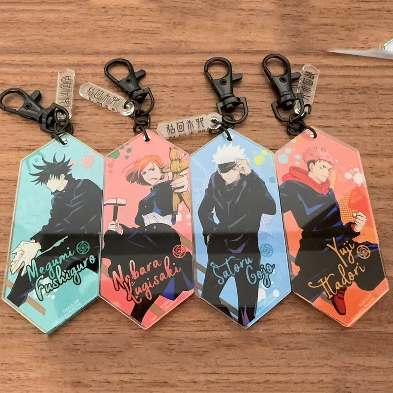 Anime Jujutsu Kaisen Fushiguro Megumi Kugisaki Nobara Gojo Satoru Itadori Yuji Cosplay Ba Lô Mặt Dây