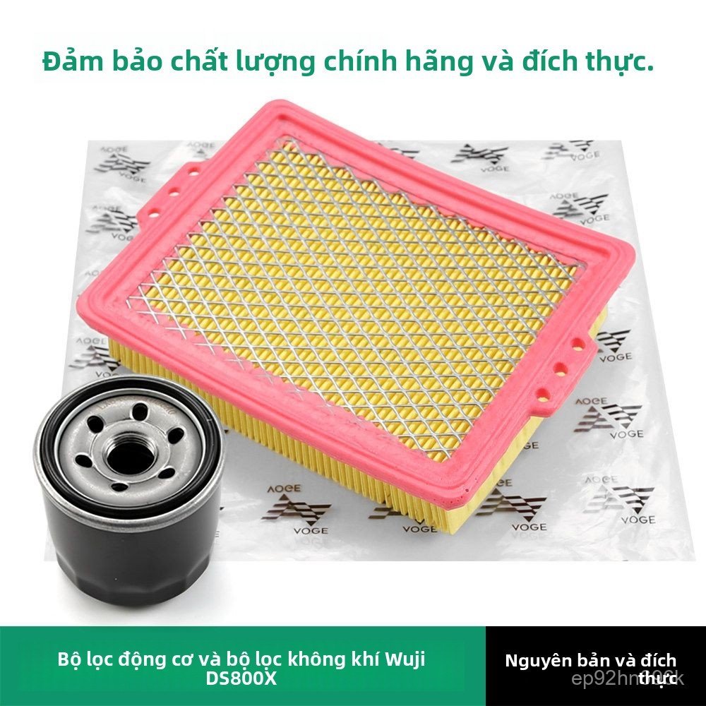 Bộ lọc dầu, lọc gió chính hãng cho Voge DS800X/Loncin LX800-2A, bảo dưỡng định kỳ