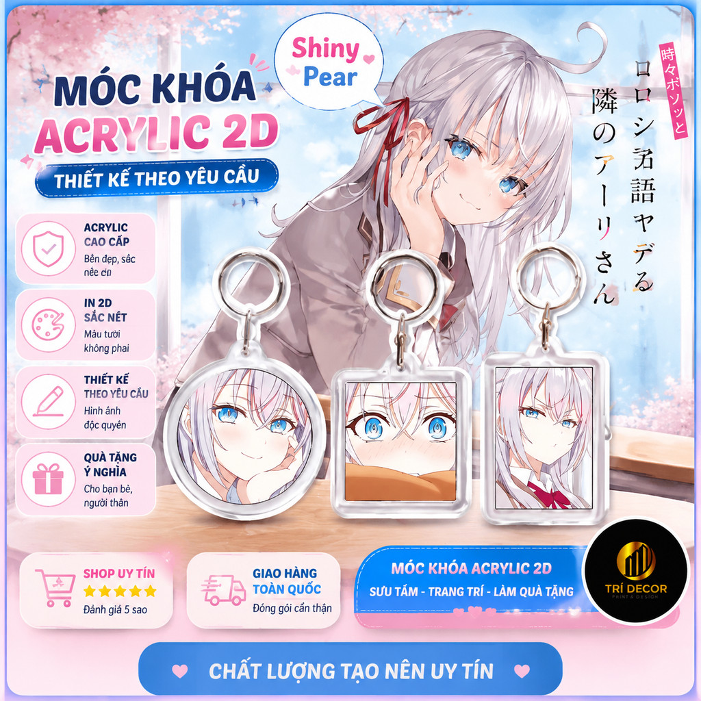 [Arya bàn bên] - Móc chìa khóa | Móc khóa Alisa Mikhailovna Kujo / Alya / Arya anime/ln Roshidere là