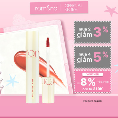 [Rom&nd] [Milk Grocery] [28-29] Son Tint lì Hàn Quốc Romand Juicy Lasting Tint 5.5g