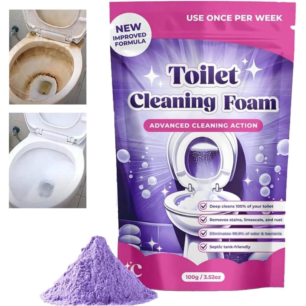 Fizzclean Toilet Cleaner,Fizz Clean Toilet Cleaning Foam,Touch Free Fizzy Foam Toile/t,Toile/t Clean