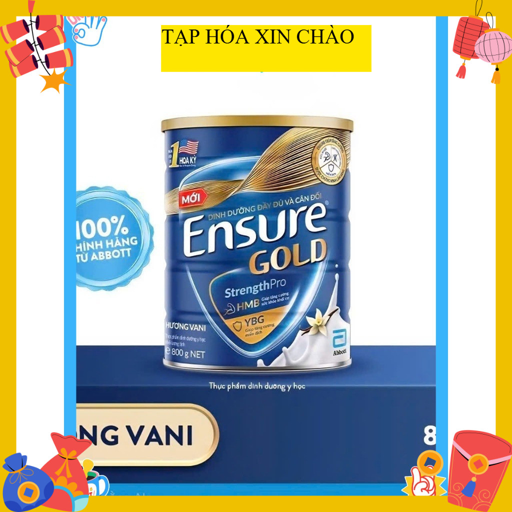 Sữa Bột Ensure Gold Hương Vani 800g