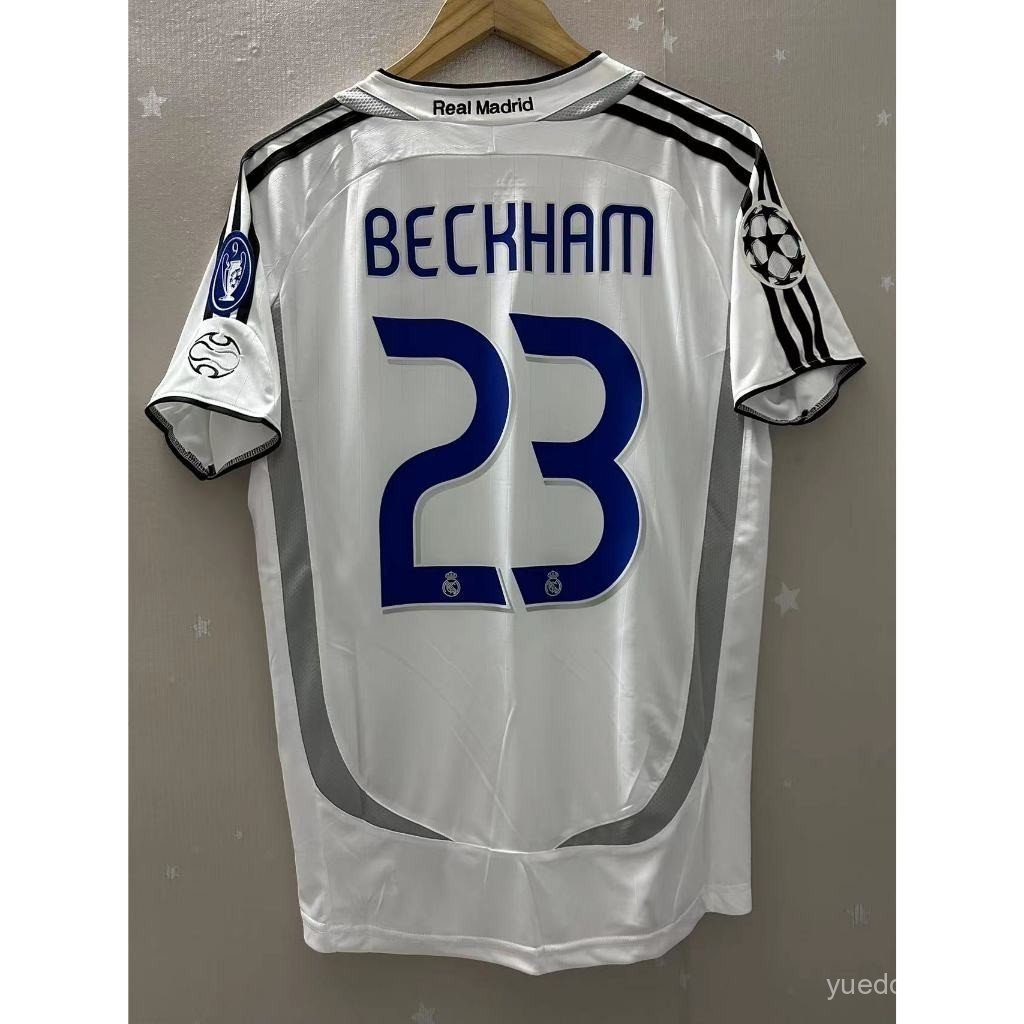 【 Retro SSS + 】 2006-07 Real Madrid BECKHAM RONALDO SEORGIO RAMOS 2006 2007 Camiseta de fútbol retro