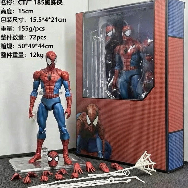 Mafex185 Phiên bản truyện tranh cổ điển Người nhện CT Nhà máy Nội địa KO Peter Parker Marvel Mô hình