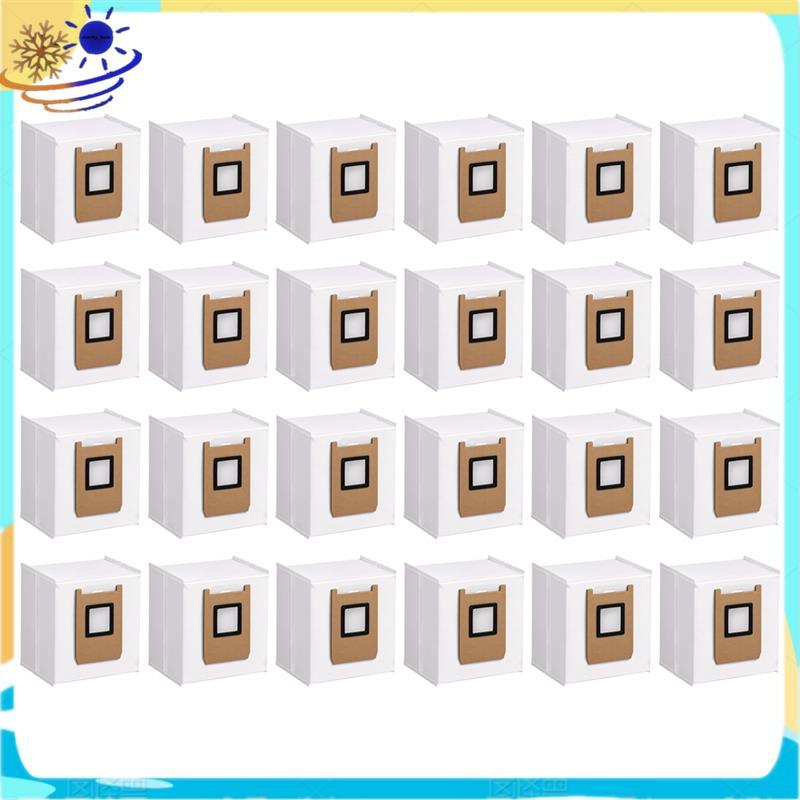 Túi đựng bụi 24 gói E25 E28 Tương thích với máy hút bụi Omni Robot E25 E28, Hệ thống lọc 4 lớp