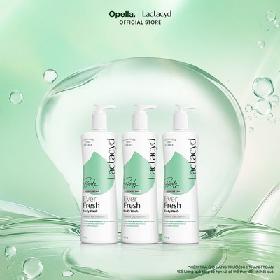 Bộ 3 Sữa tắm Lactacyd Ever Fresh mang lại làn da thơm mát và tràn đầy sức sống đến 24 giờ