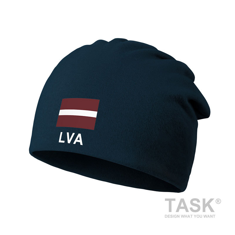 Latvia Áo Chui Đầu Mũ Dệt Kim Mũ Len Nam Nữ Cọc Nón Chạy Bộ Nón Ràng Buộc