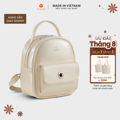 Balo Yuumy (Thời trang nữ mini phong cách dễ thương - Balo da Glossy YBA110)
