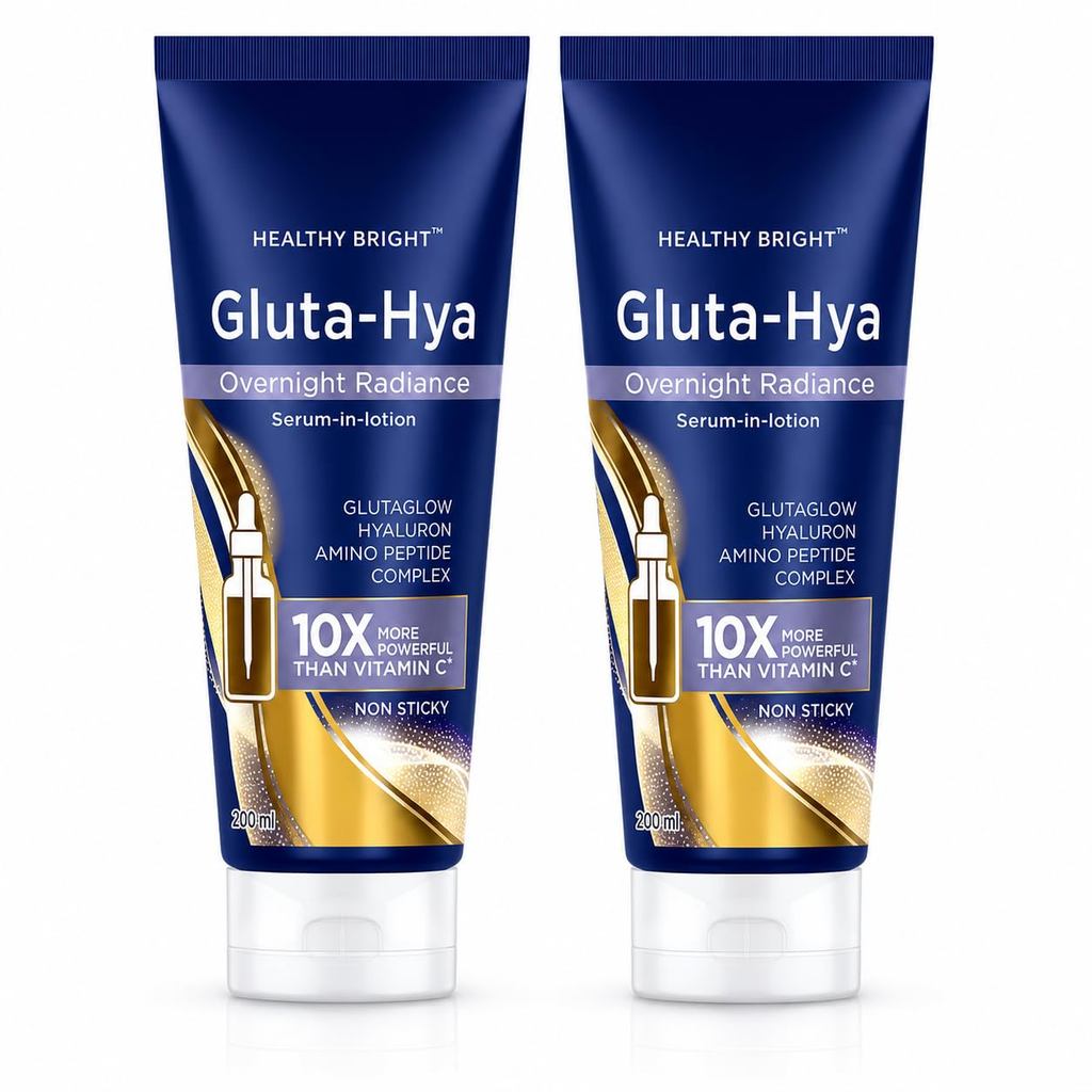 Kem dưỡng da tinh chất làm sáng ban đêm Gluta-Hya, Thêm Amino Peptide, 200ml, 2 gói Byvaslin. 63HU