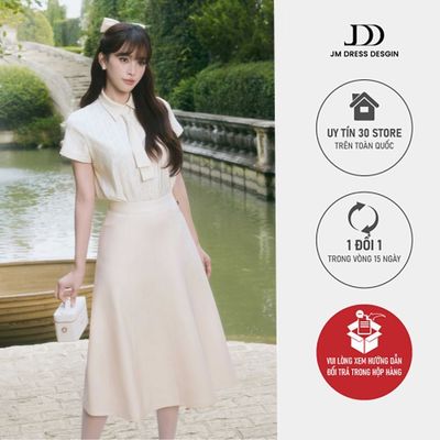 Chân Váy Xuân Hè Dáng Dài 4L03.2601. Chân Váy Dài Thanh Lịch, Dễ Phối, Đi Làm & Dạo Phố. Chân Váy Công Sở Thanh Lịch JM