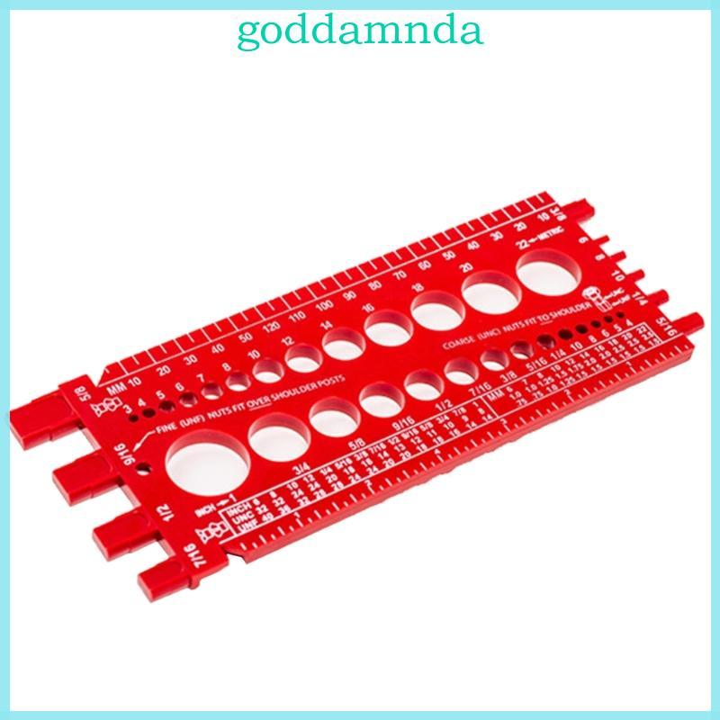 GODD Bolt Nut Thread Checker Thread Test Gauges Công cụ đo kích thước mét