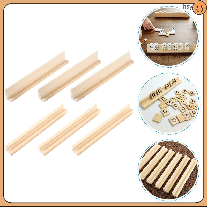 6 Chiếc Gỗ Domino Giá Đỡ Có Thể Tái Sử Dụng Domino Khay Domino Giá Đỡ Domino Hỗ Trợ Đứng huyisheng
