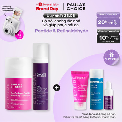 Bộ đôi chống lão hoá, phục hồi da Paula's Choice Pro-collagen Peptide và Pro Retinaldehyde- 1510-1501