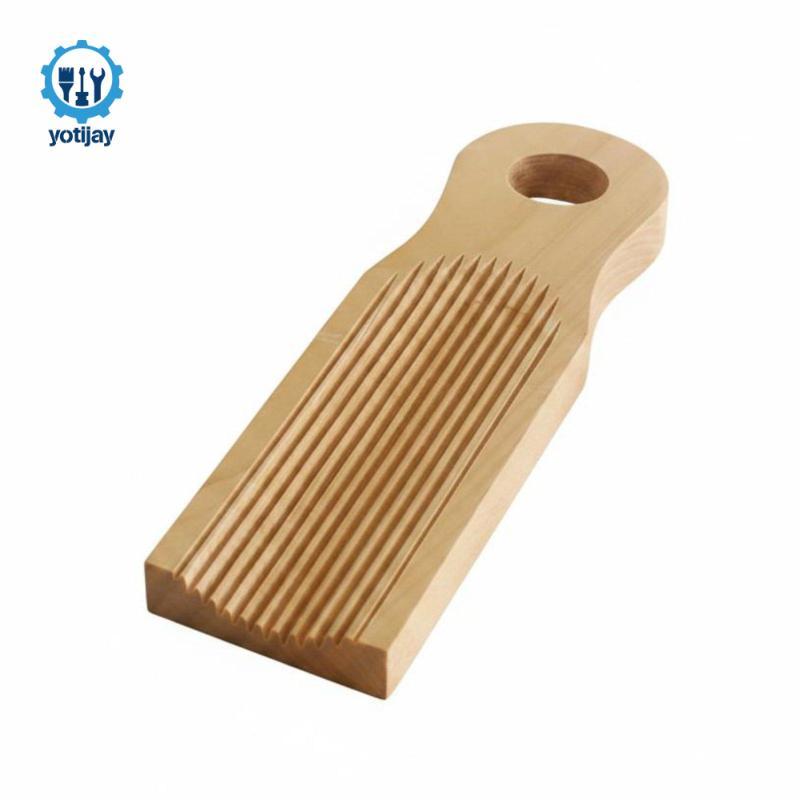 Gnocchi Board Gỗ Nguyên Chất Ridged Pasta Board Dụng Cụ Nấu Ăn Dễ Dàng Cầm Lâu Dài
