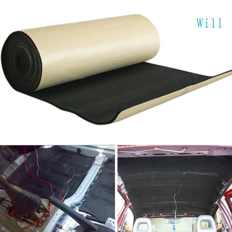 Will Universal Car Acoustic Sound Mat Proofing Deadener Hood Closed Cell Foam Sticker
