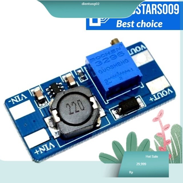 001 Set 2 Module tăng áp 2A MT3608 _ DC DC boost converter