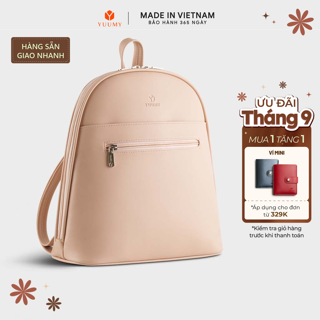 Balo Yuumy (Thời trang nữ phối ngăn - Balo da Seasand YBA102) Bagsmart