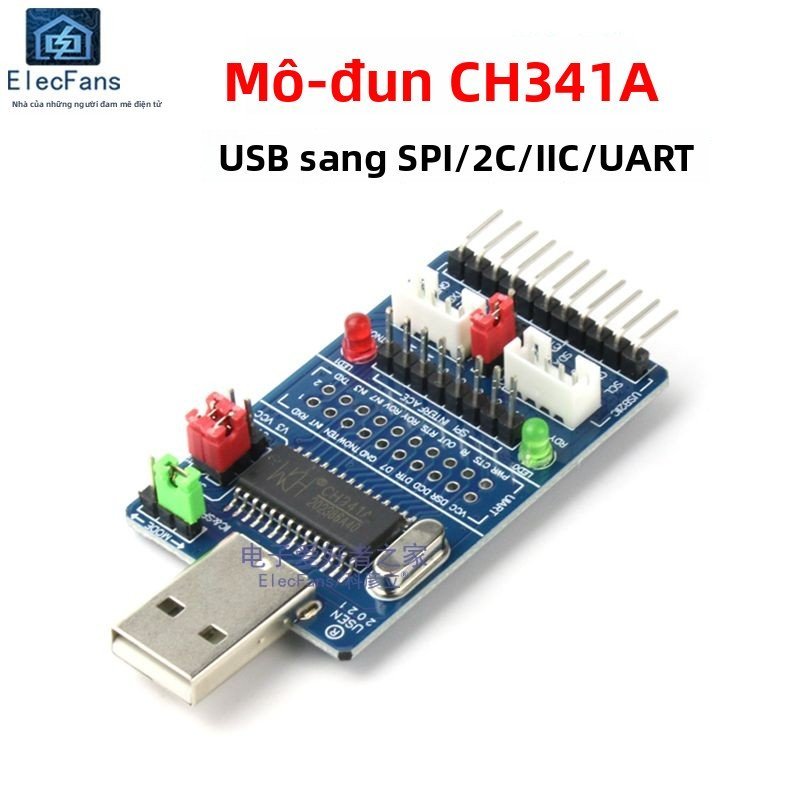 Module CH341A USB sang SPI I2C UART BIOS 24 25 nạp chip nhớ bán chạy giao nhanh