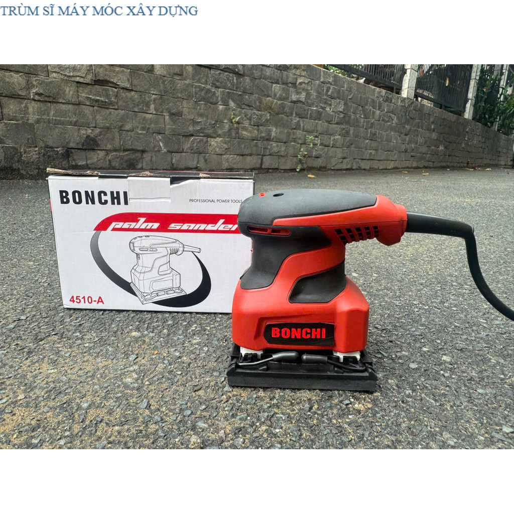 Máy chà nhám vuông 110X110mm 230w NỘI ĐỊA BONCHI BC-NHAM 230W trùm sĩ máy móc xd