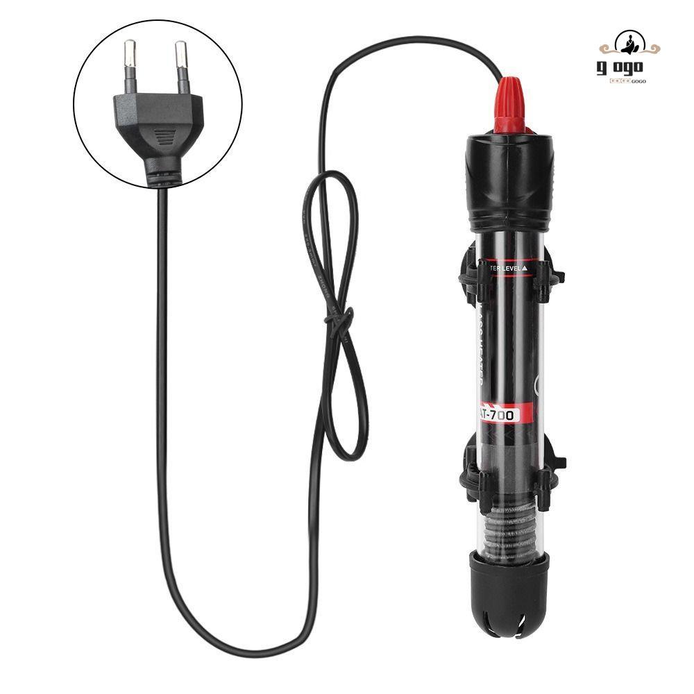 GOGOU 1 Cái Máy Sưởi Chìm, Bể Cá Có Thể Điều Chỉnh Nhiệt Độ Nhiệt Độ Thanh Nóng, 220V EU Cắm AT700 T