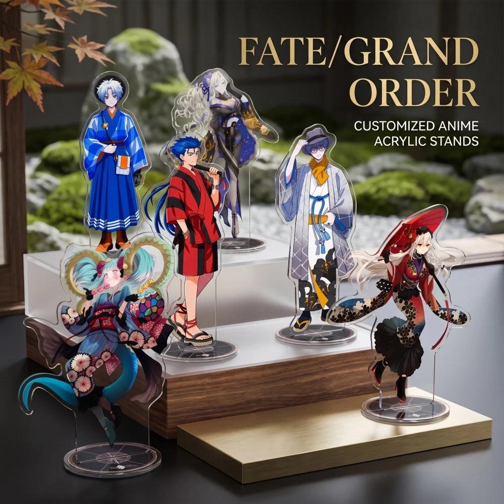 Mô Hình Standee Anime Fate Grand Order Acrylic Stand Keychain Cu Chulainn Okita Souji Jeanne Darc