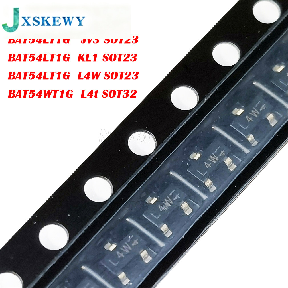 Chip gốc 100 CHIẾC BAT54LT1G JV3 KL1 L4W SOT23 BAT54W-7-F BAT54WT1G L4t B4 KL5 SOT-323 Điốt Schottky