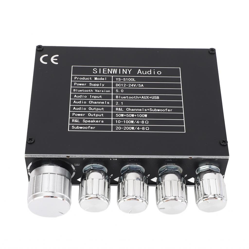 Bảng mạch khuếch đại loa siêu trầm âm thanh nổi BT5.0ligent 2.1 kênh 50W+50W+100W Treble Bass Note T