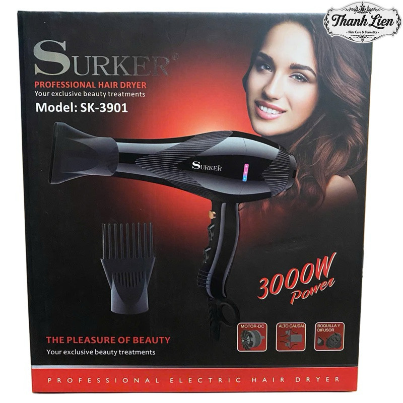 [ LT ] Máy sấy tóc Surker 3000w SK-3901