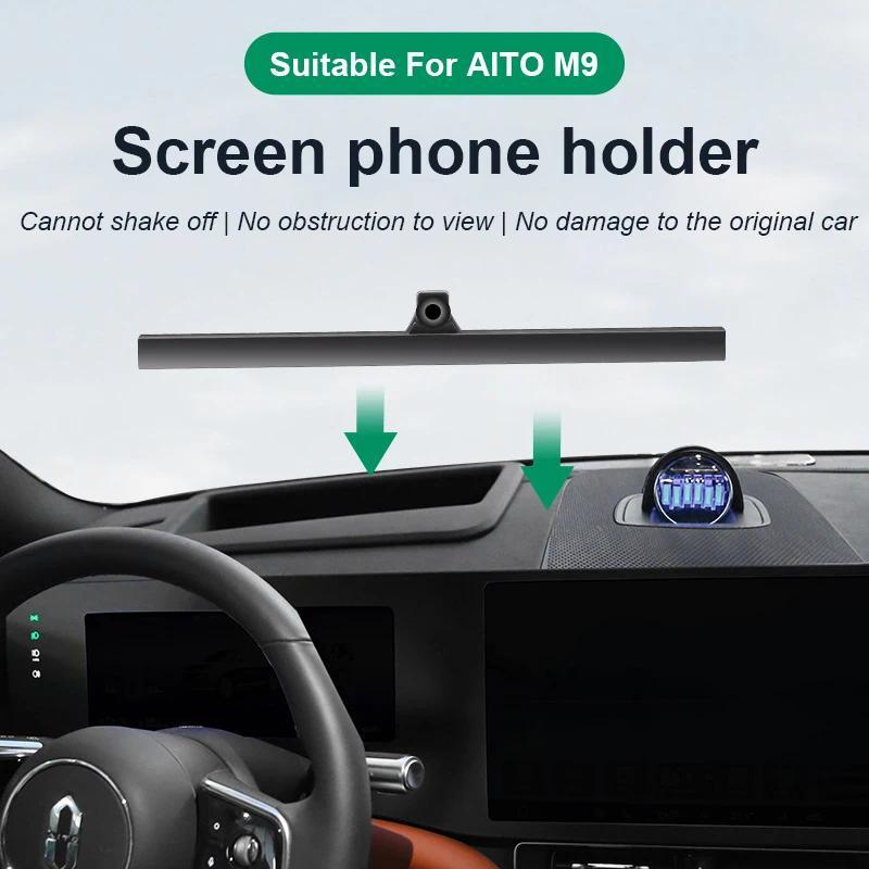Dành Cho AITO M9 2024 Màn Hình Ô Tô Giá Đỡ Điện Thoại Sạc Không Dây Điều Hướng Gắn Phụ Kiện Nội Thất