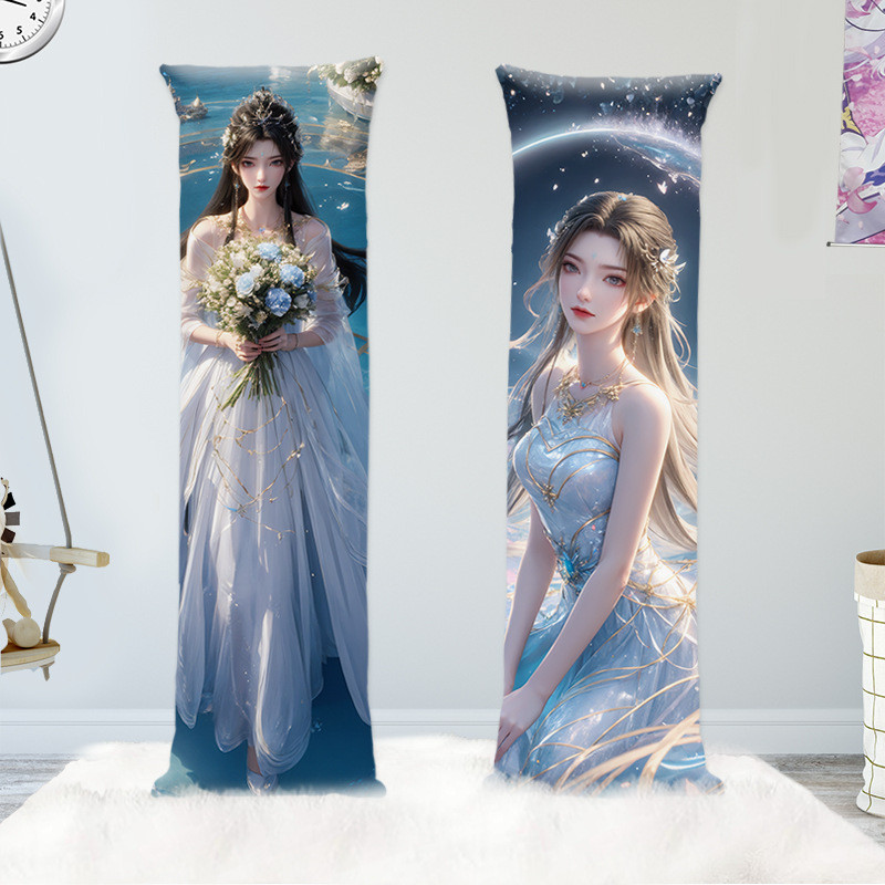 Anime Gợi Cảm Nữ Thần Phương Đông Kiyoi Full Body Gối Humanoid Gối Sofa Đệm In Hình Hai Mặt (Không C