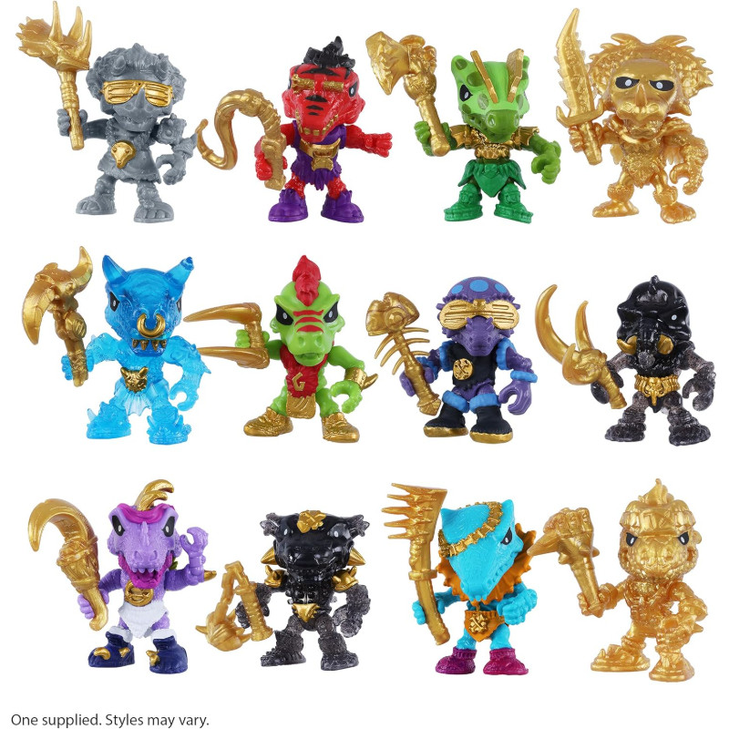TREASURE X Dino Gold Dino Gói đơn Đồ chơi mở hộp đào và khám phá các nhân vật khủng long có thể sưu 