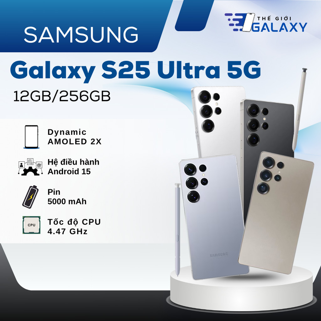 Điện thoại Samsung Galaxy S25 Ultra 12/256GB - Hàng Chính Hãng