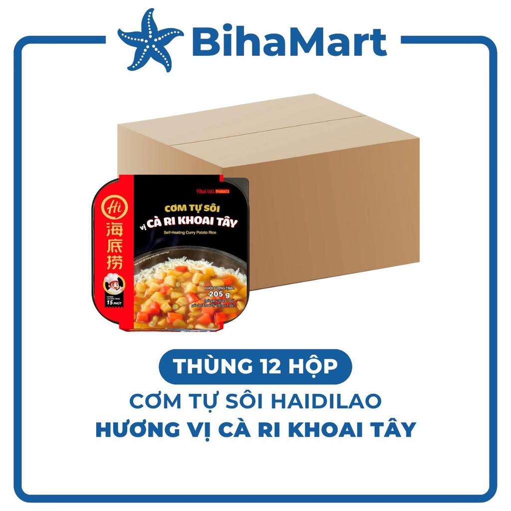 [THÙNG 12 HỘP] - YIHAI - Cơm tự sôi Haidilao hương vị Cà ri khoai tây, Cơm tự sôi Hadilao Cà ri khoa