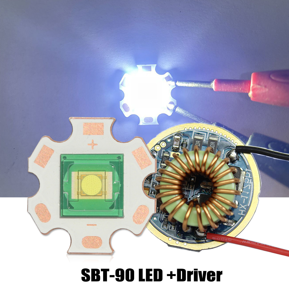 SBT90 Đèn Laser Hạt XHP9090 Kính Phẳng Top Chip 30W LED SMD diode DC3V 9A Đèn Trắng Lạnh Cho Các Bộ 