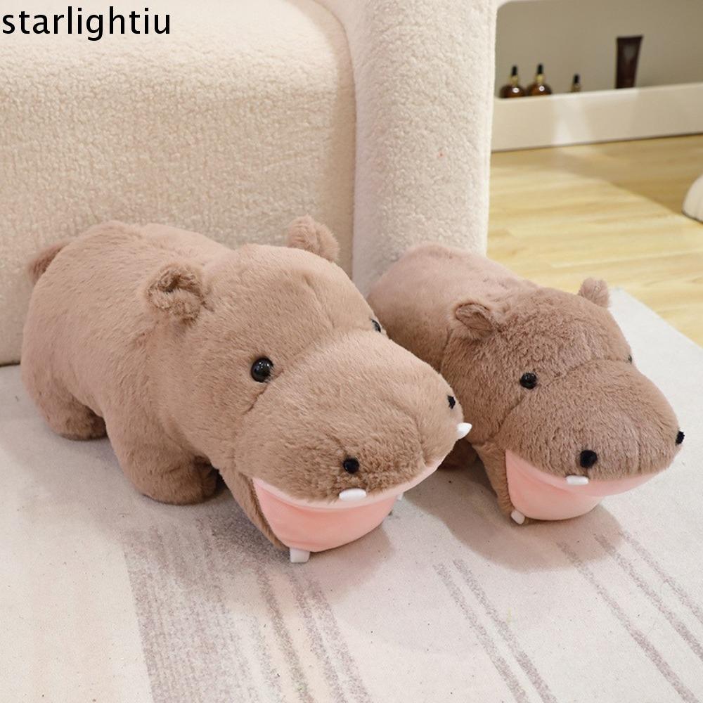 ONES Đồ Chơi Sang Trọng, Thú Nhồi Bông Miệng Lớn Đáng Yêu, Trang Trí Nhà Dễ Thương Hoạt Hình Moodeng