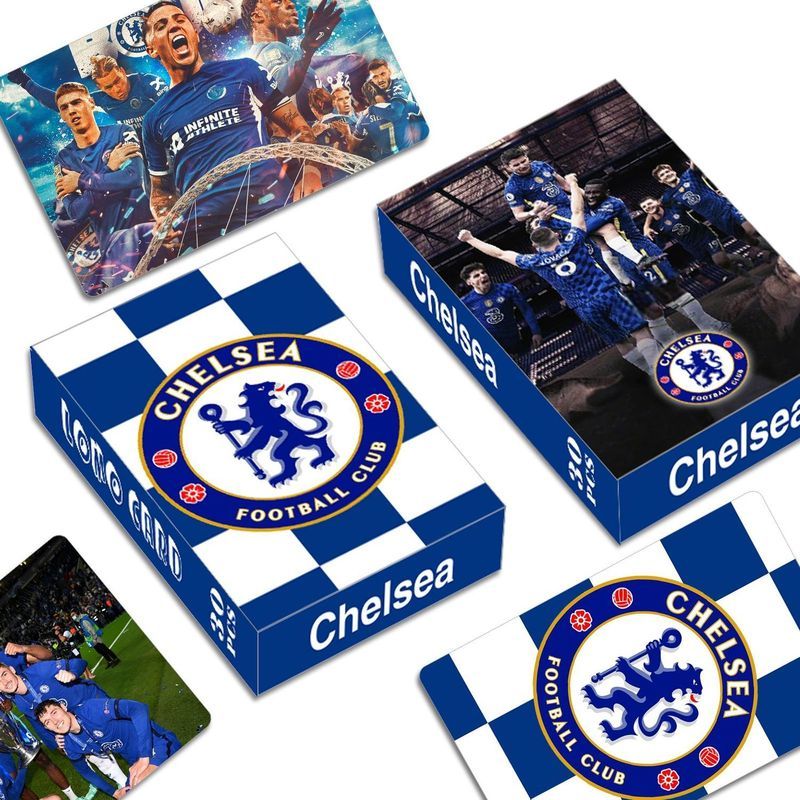 Thẻ Ngôi Sao Bóng Đá Chelsea Collection Card 30 Hai Mặt Photocard Player Thẻ Kỷ Niệm 7.1