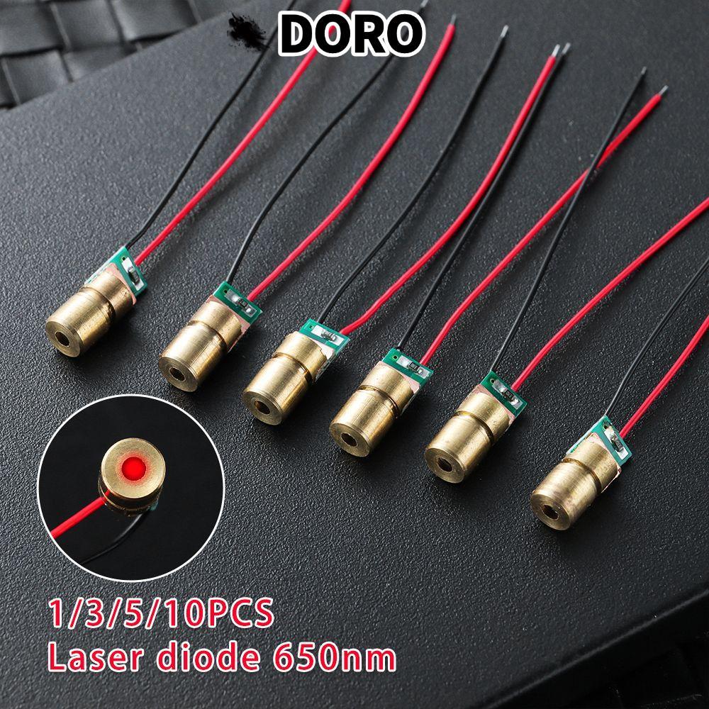 DORO 1 / 3 / 5 / 10pc Điốt Laser 5 triệu watt Đầu Đồng Chất Lượng Cao Chấm Diode Mô-đun