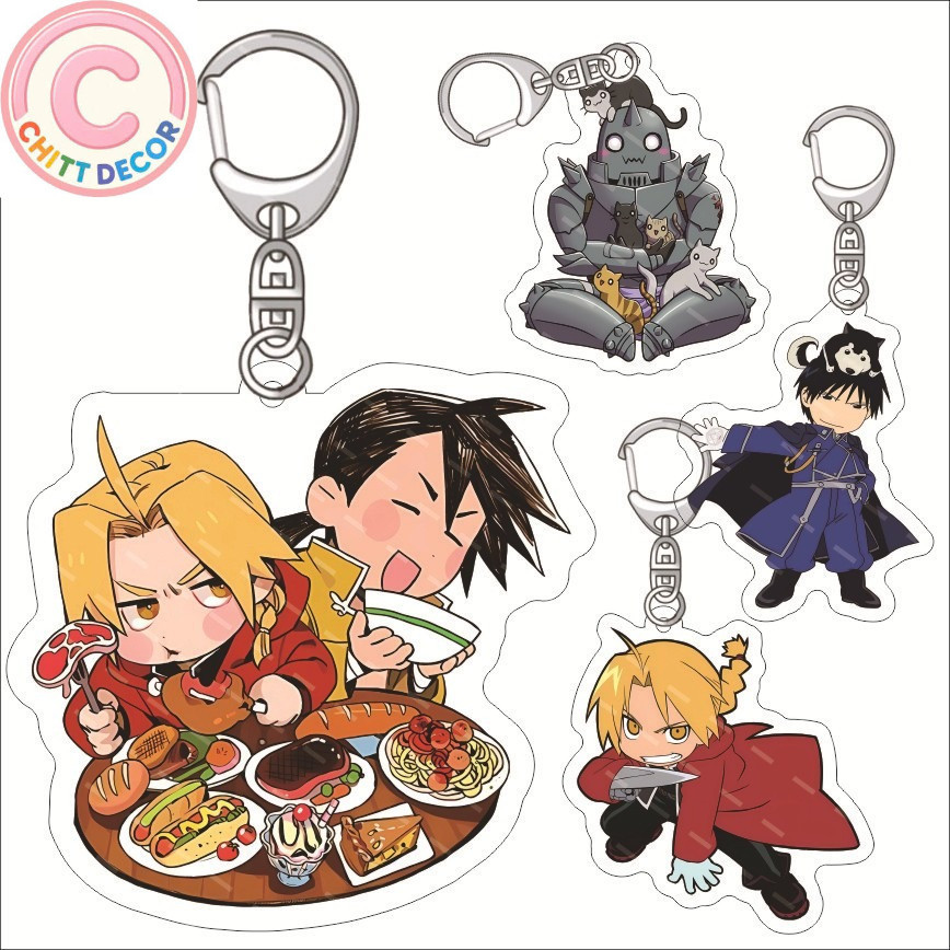 Móc khóa acrylic hình Edward Elric anime Fullmetal Alchemist